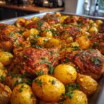 sheet pan potatoes and chicken