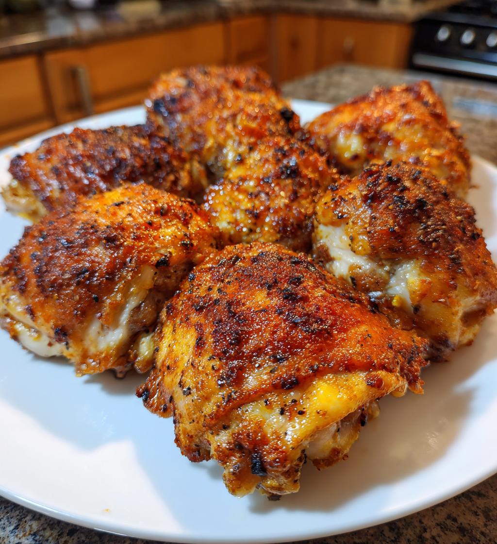 skin on bone in chicken thigh recipes air fryer - detail 1