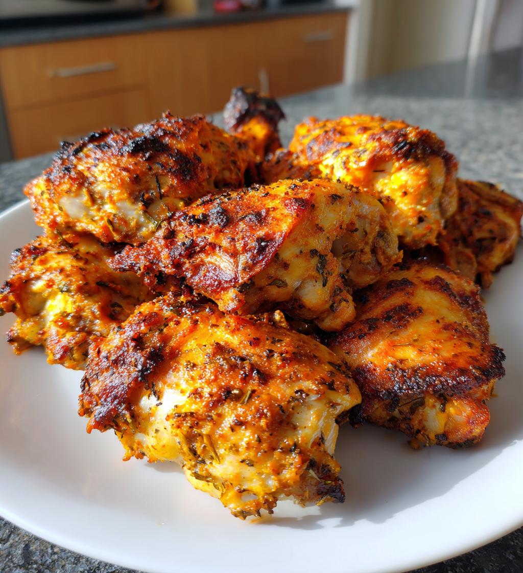 skin on bone in chicken thigh recipes air fryer