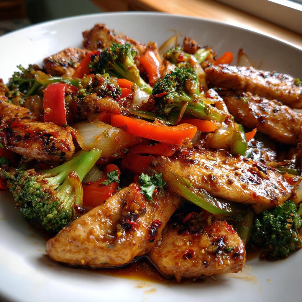stir fry chicken - detail 1