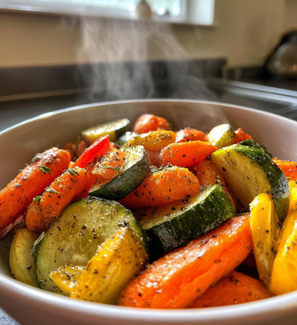 vegetables in air fryer - detail 1
