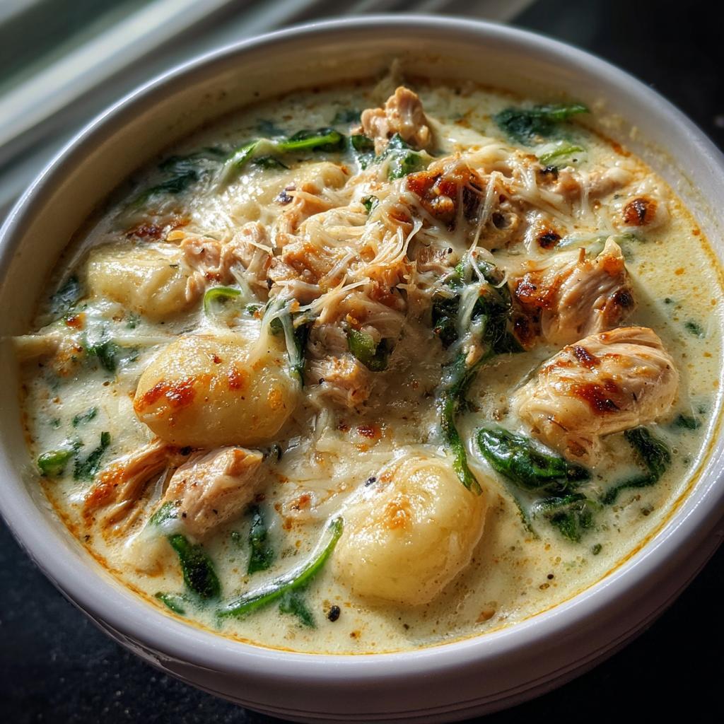 Baked Chicken Gnocchi Soup