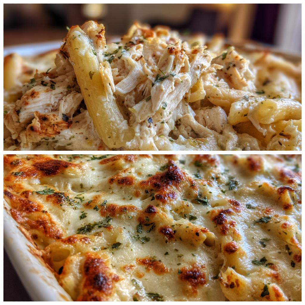 Chicken Alfredo Bake