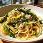 Lemon Asparagus and Chicken Pasta