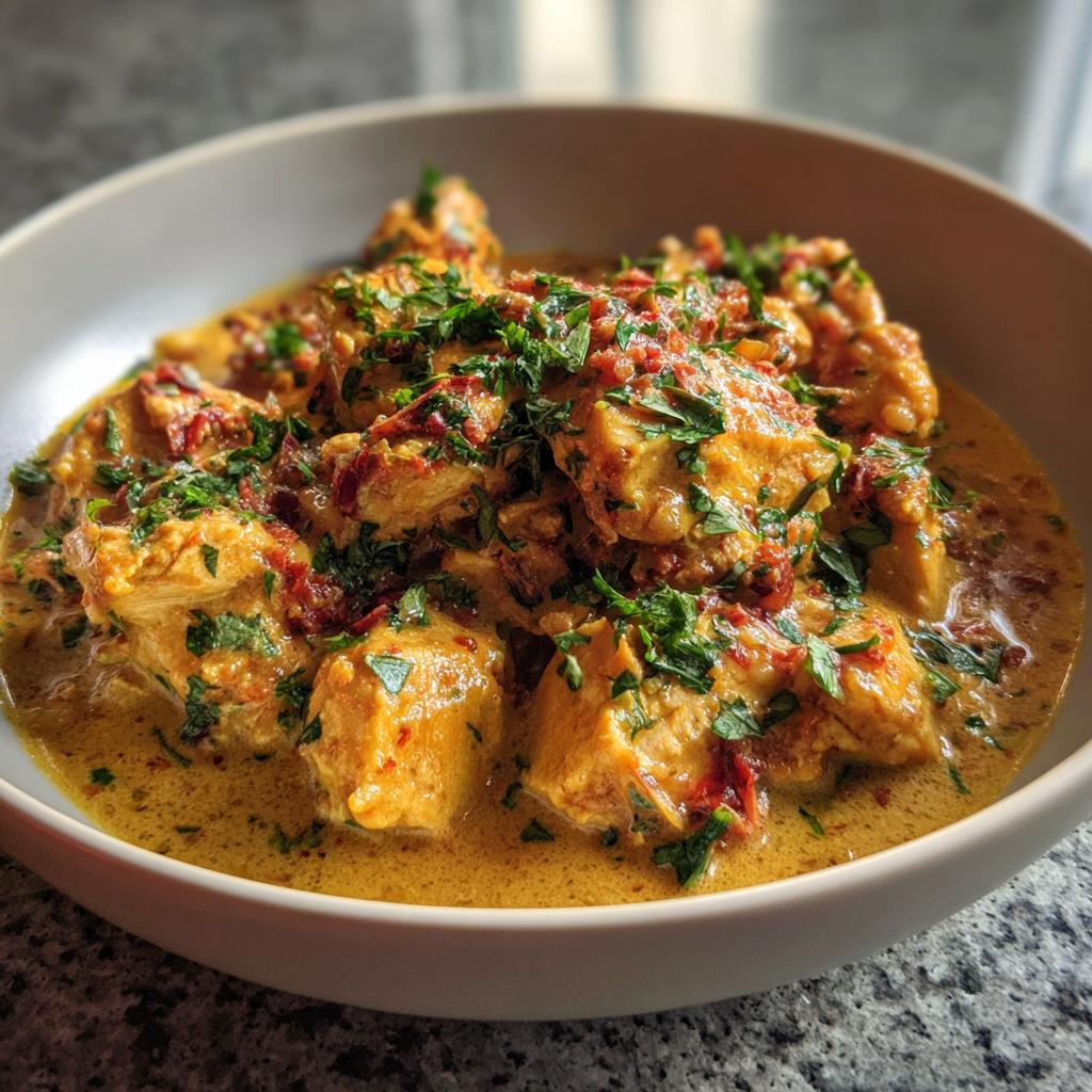 Rhubarb Curry Chicken