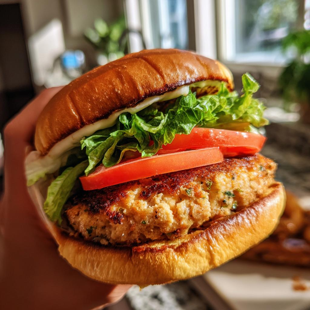 apple chicken burgers - detail 1