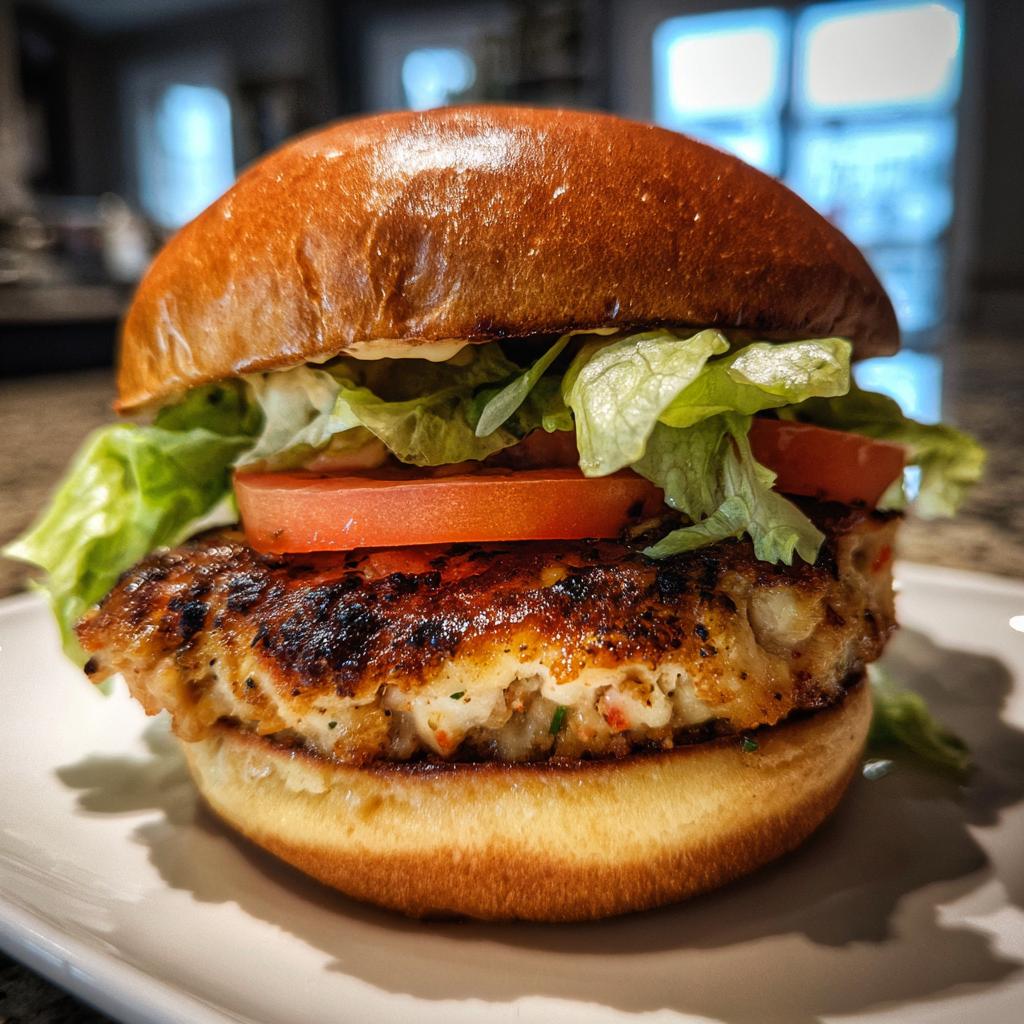 apple chicken burgers