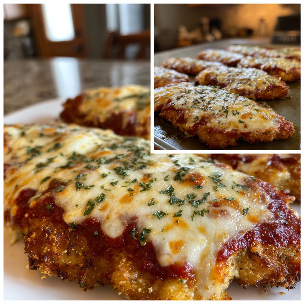 baked chicken parmesan - detail 1