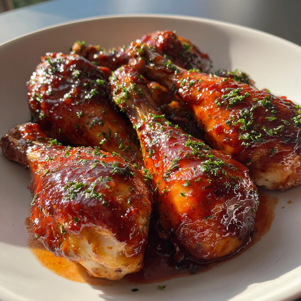 bbq chicken legs in crockpot - detail 1