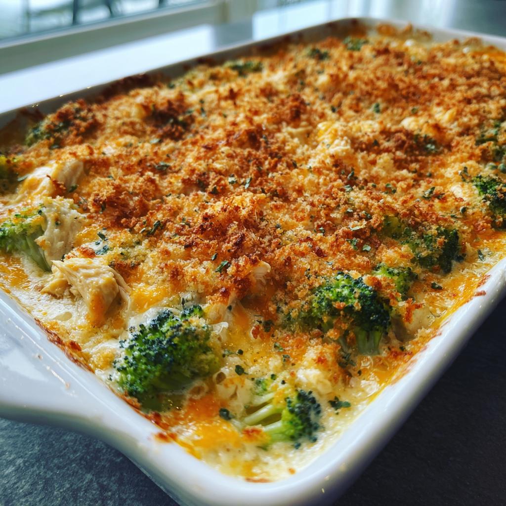 broccoli chicken bake - detail 1