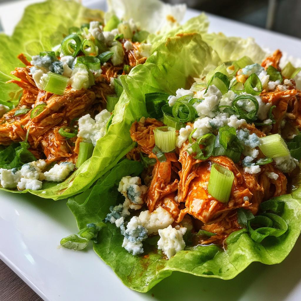 buffalo chicken lettuce wraps healthy - detail 1