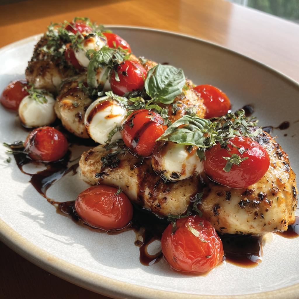 caprese chicken air fryer - detail 1