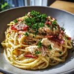 carbonara pasta with chicken