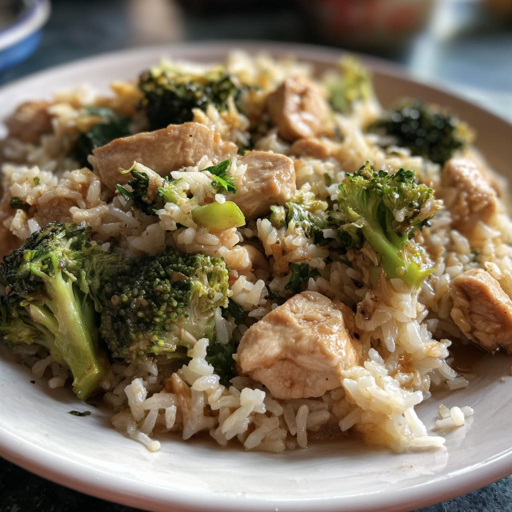 chicken and rice recipes broccoli