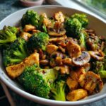 chicken broccoli mushroom