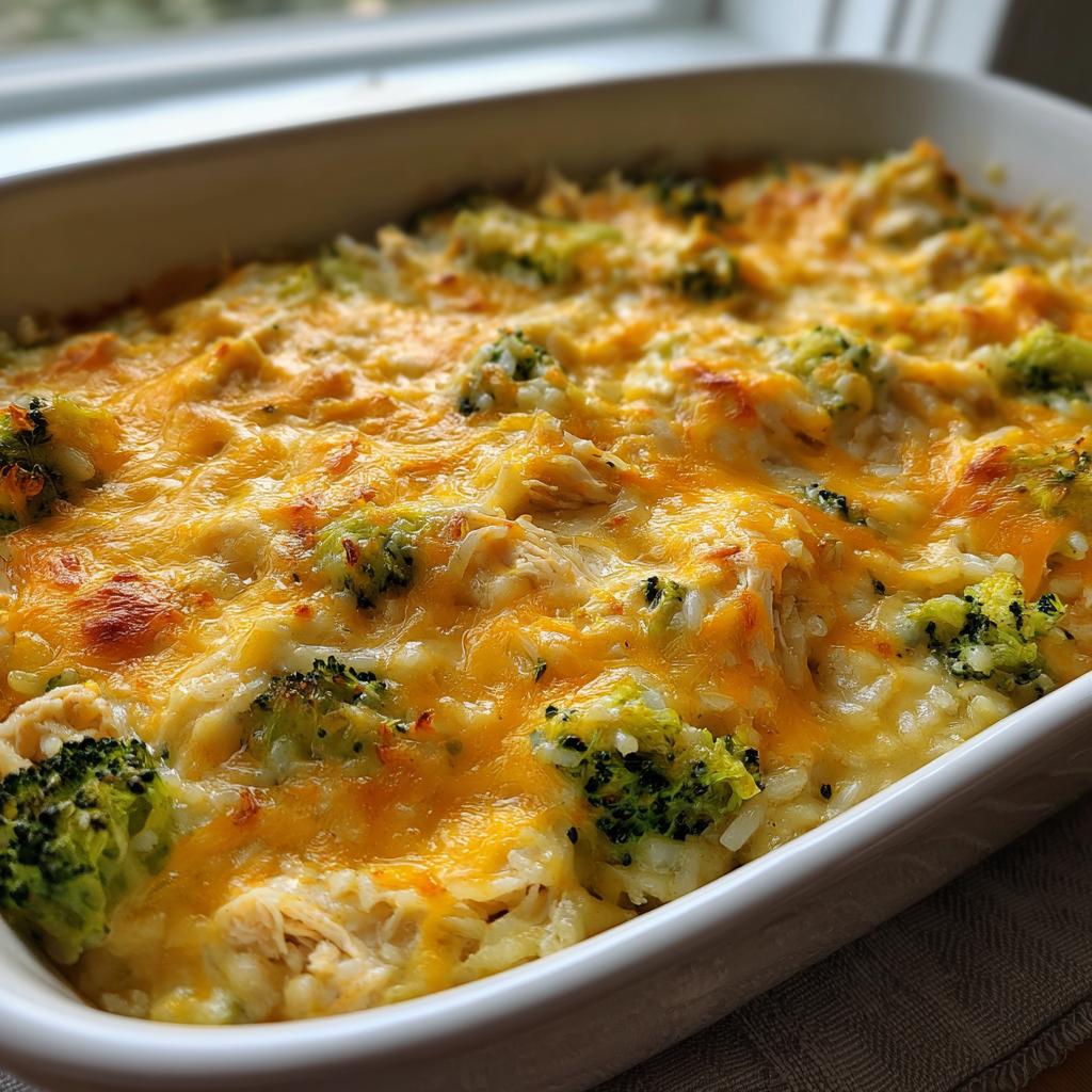 chicken brown rice broccoli casserole