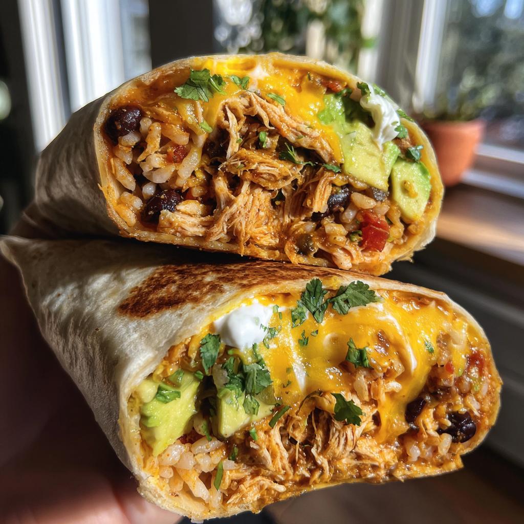 chicken burrito - detail 1