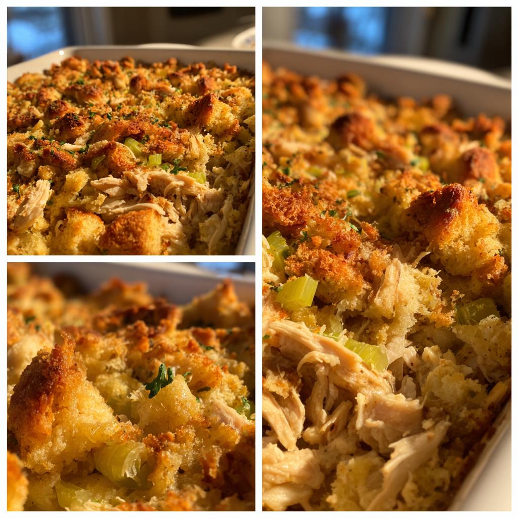 chicken dressing casserole stove top - detail 1