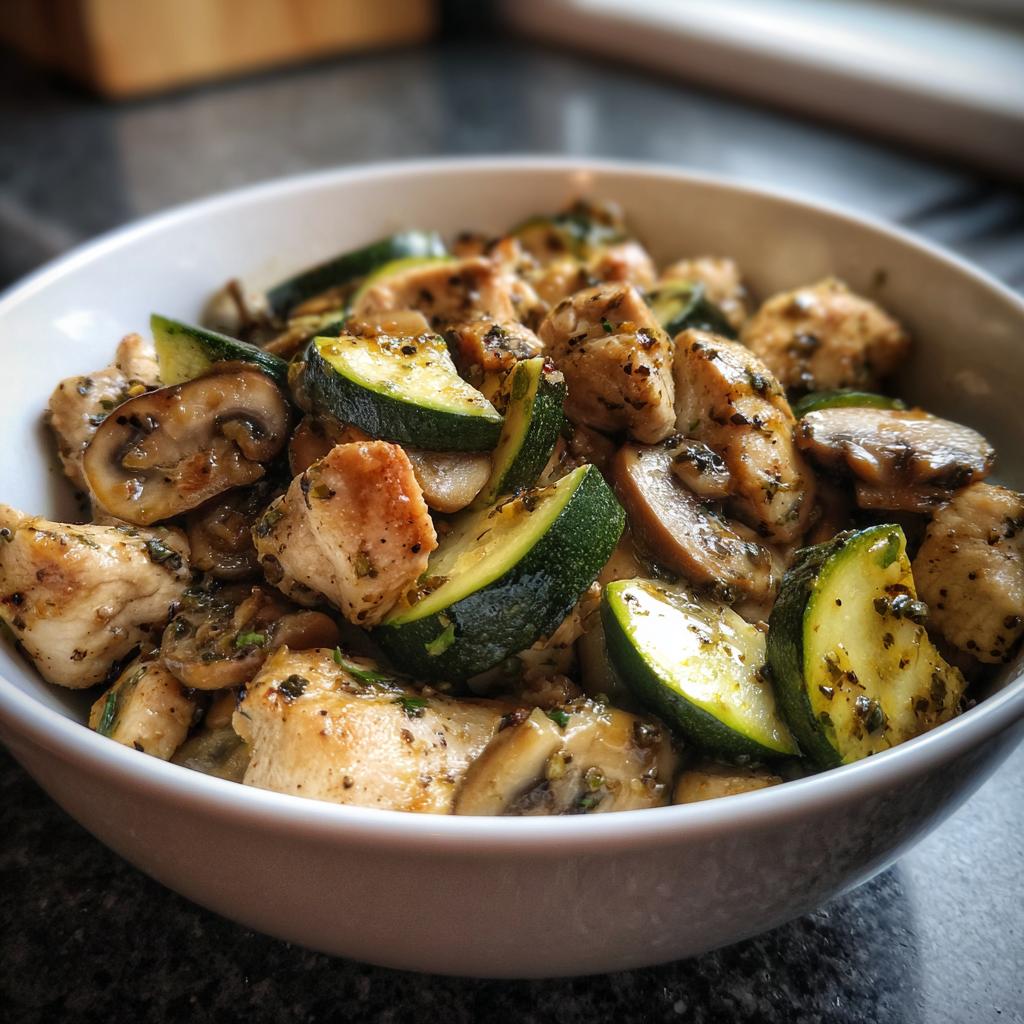 chicken mushrooms zucchini recipes - detail 1