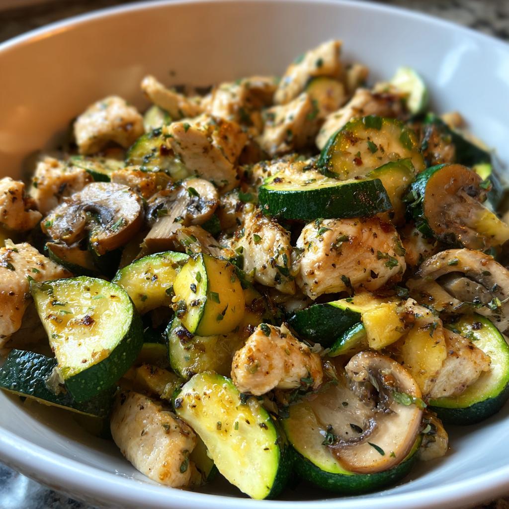 chicken mushrooms zucchini recipes