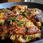 chicken on cast iron skillet