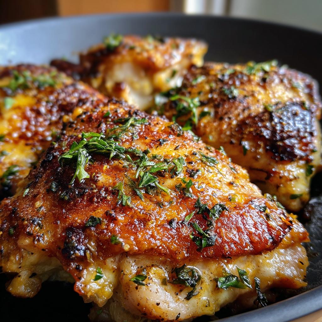 chicken on cast iron skillet