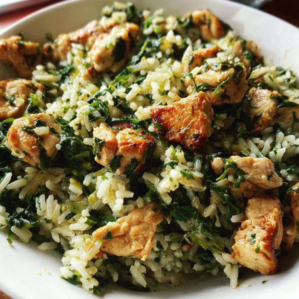 chicken spinach and rice recipes - detail 1