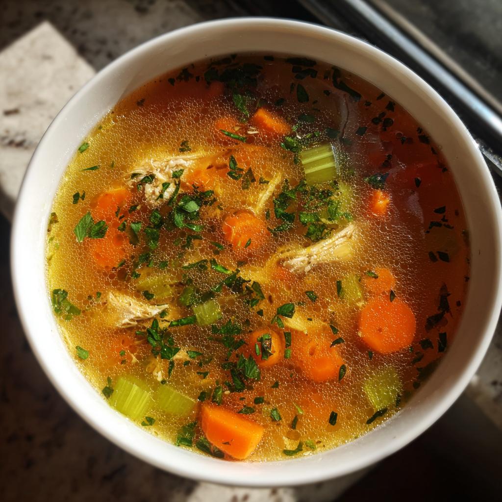 chicken stock - detail 1