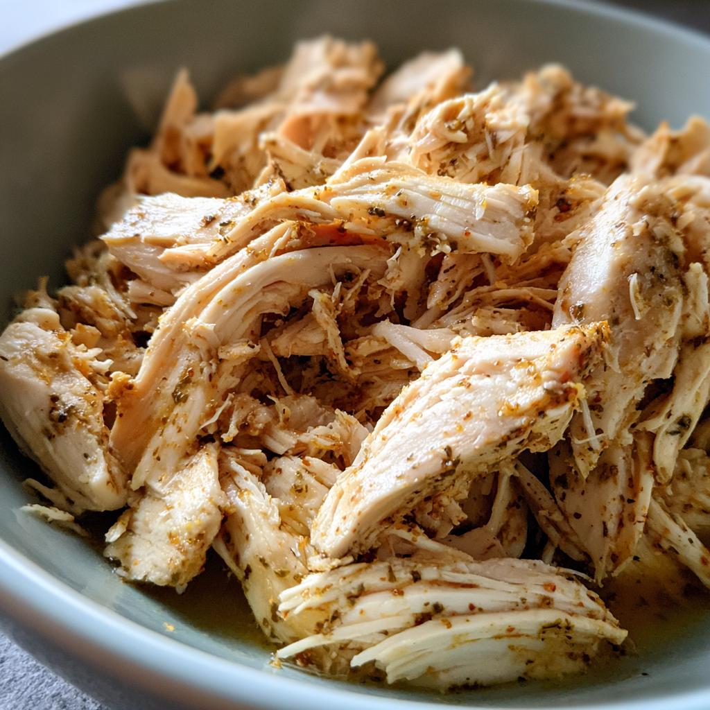 cooking chicken in a crockpot - detail 1