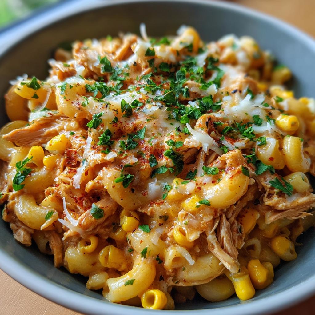crockpot chicken enchilada pasta - detail 1