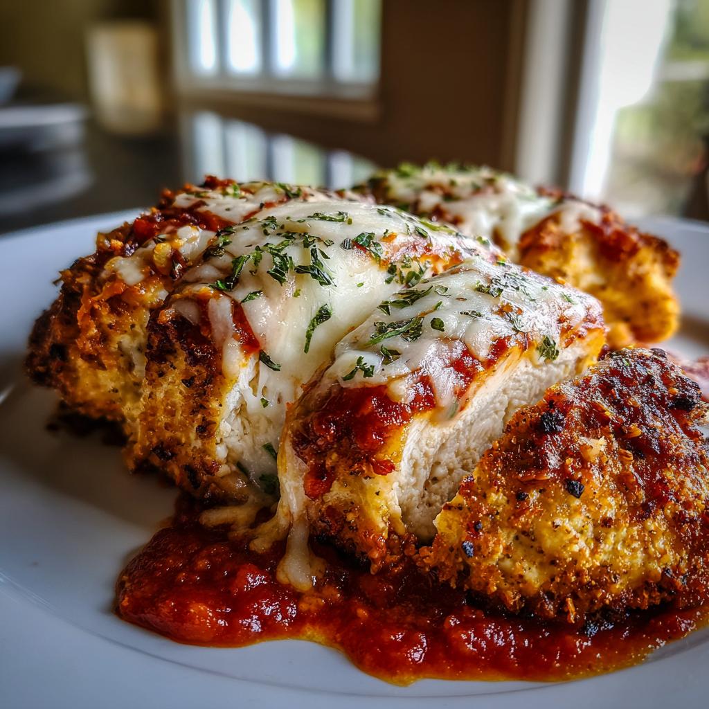 healthy chicken parm - detail 2