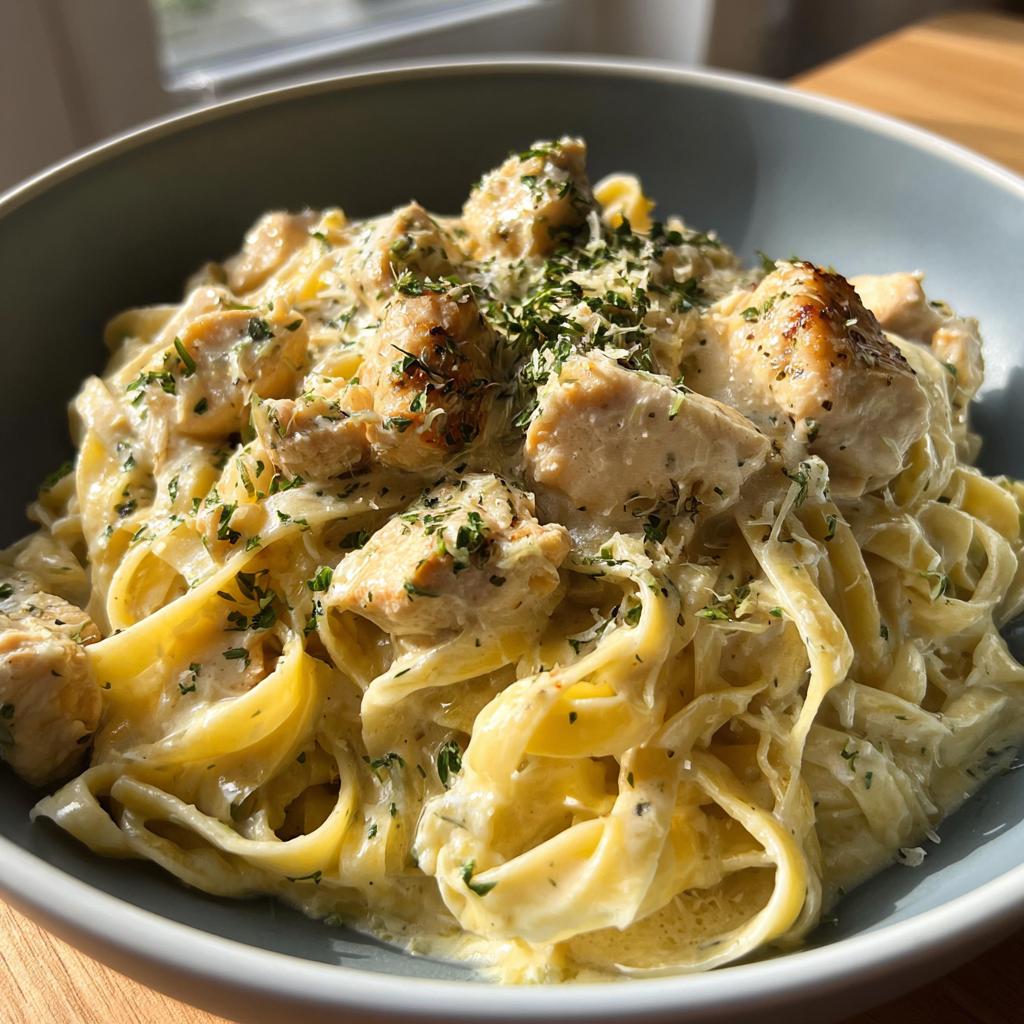 instant pot alfredo chicken - detail 2