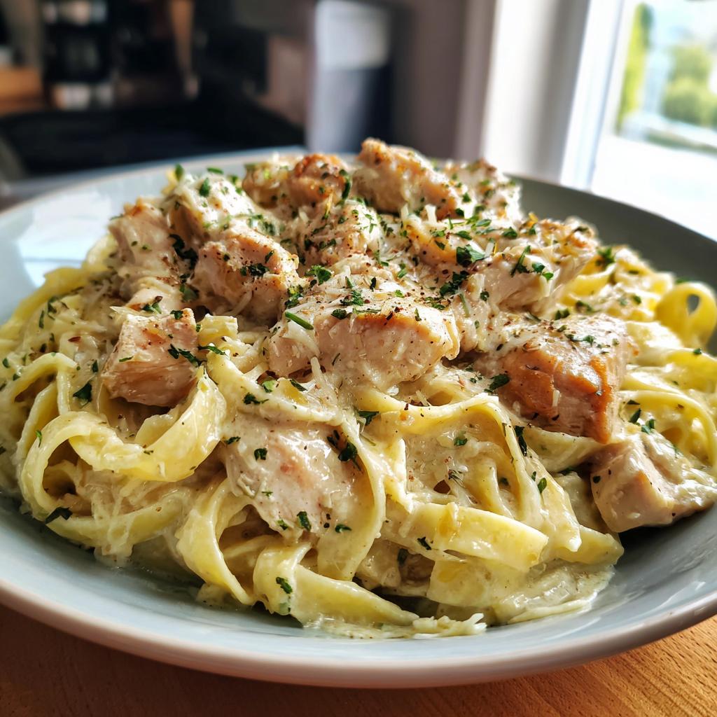 instant pot alfredo chicken - detail 3