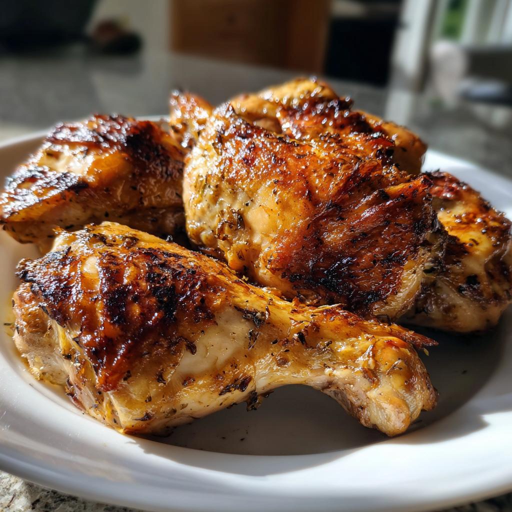 instant pot chicken quarters - detail 1