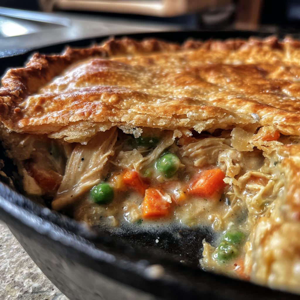 skillet chicken pot pie recipe - detail 1