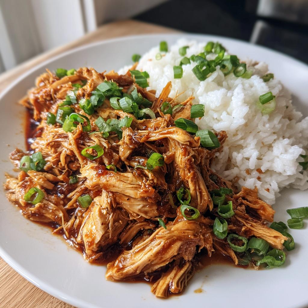 slow cooker chicken honey garlic - detail 1