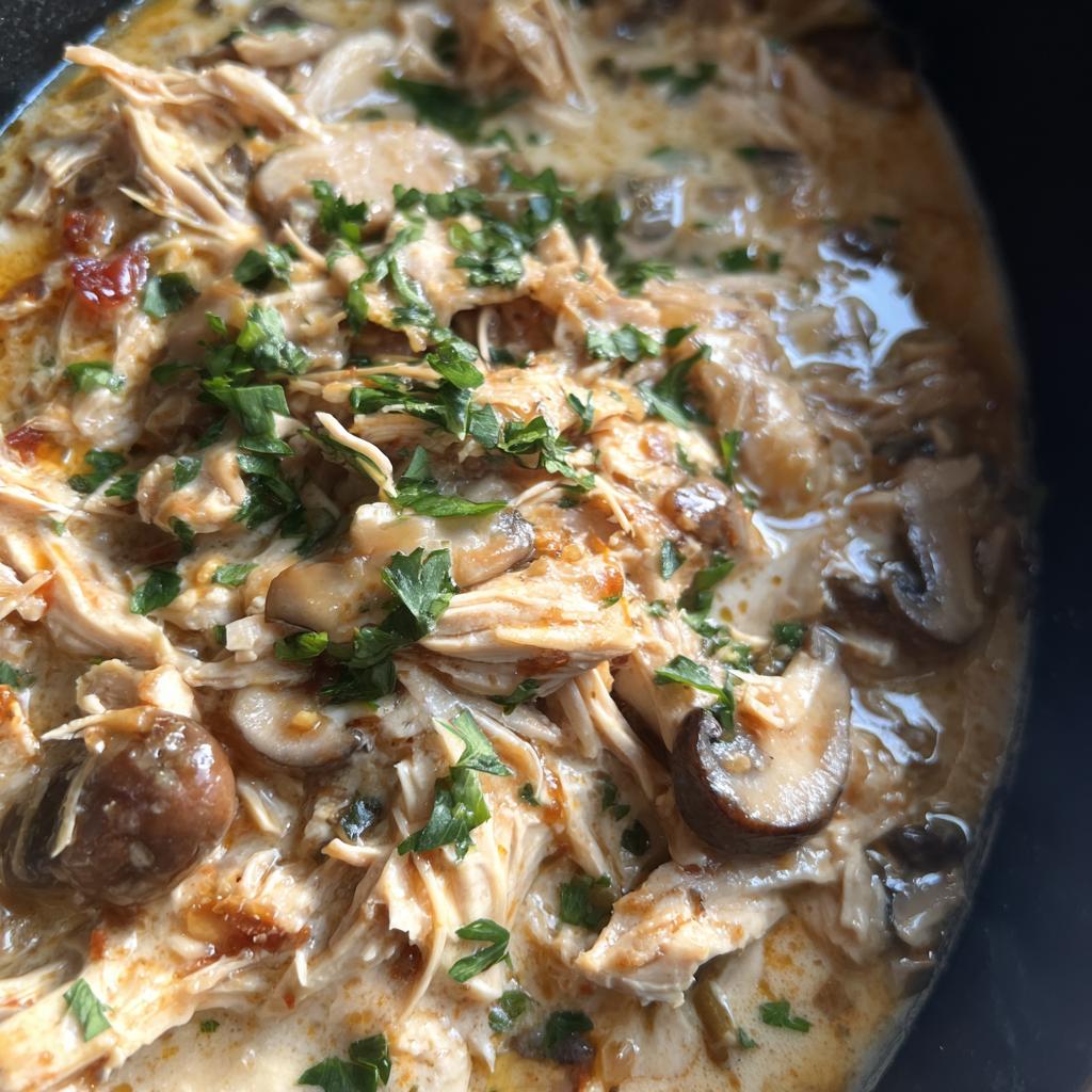 slow cooker hunters chicken - detail 1