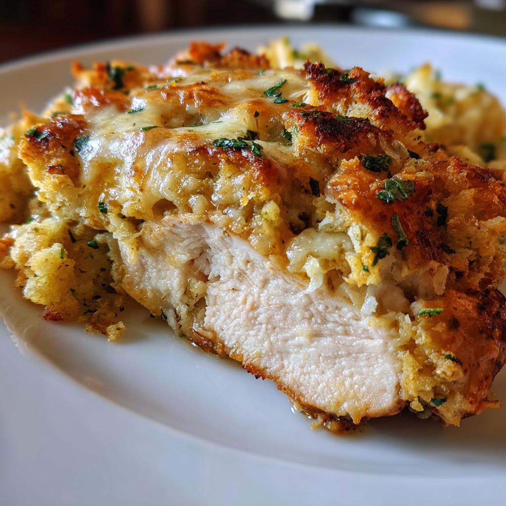 stuffing and chicken bake