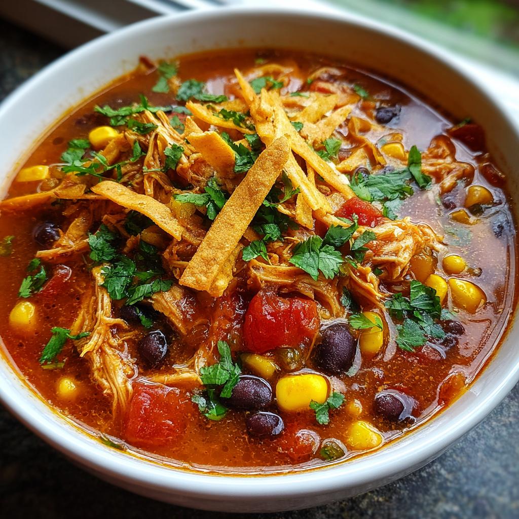 weight watcher chicken tortilla soup