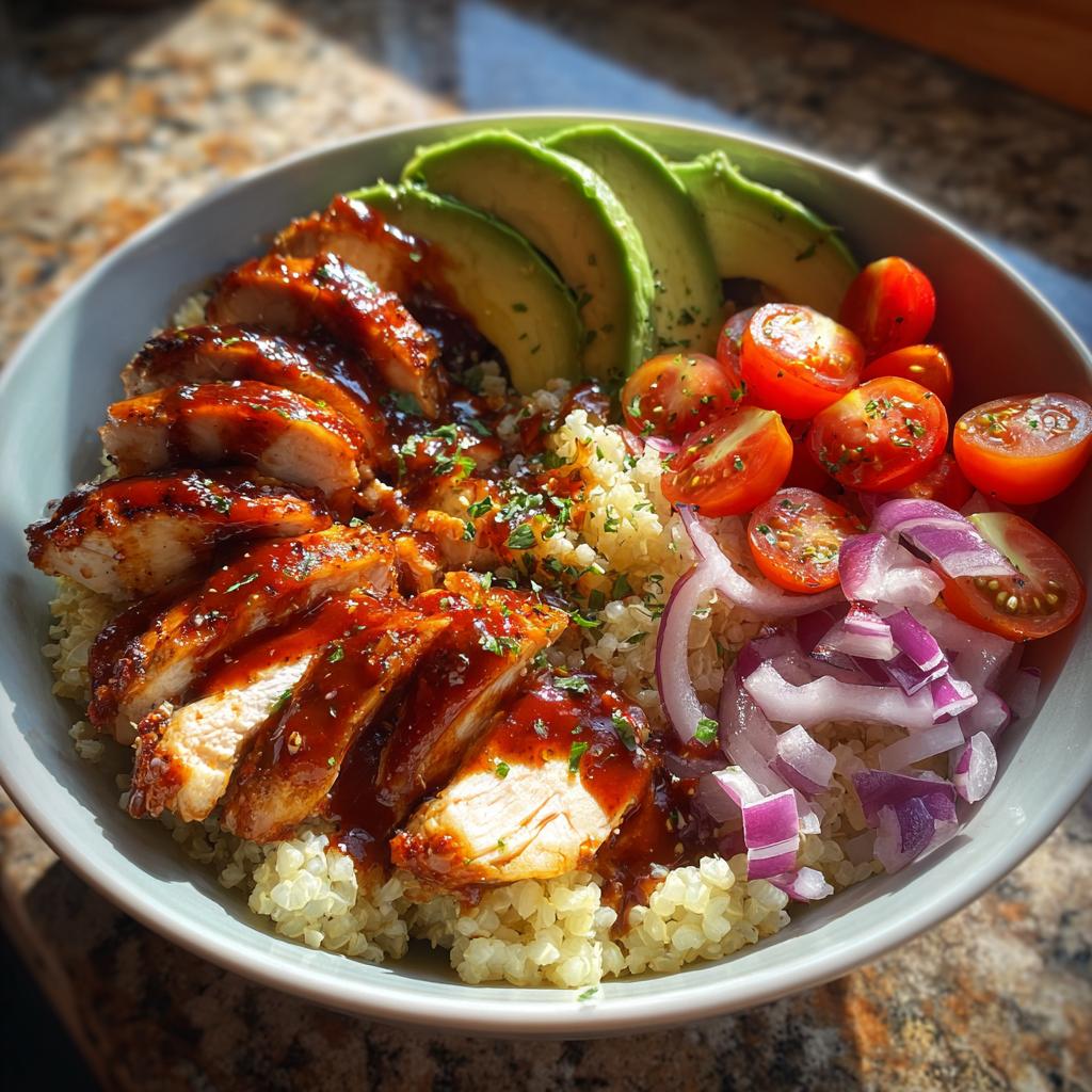 whole 30 bbq chicken bowl