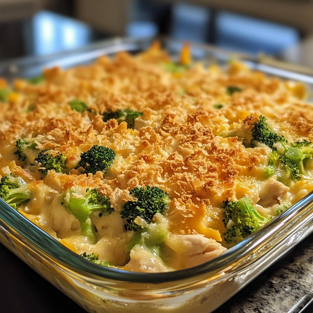broccoli chicken casserole keto - detail 1