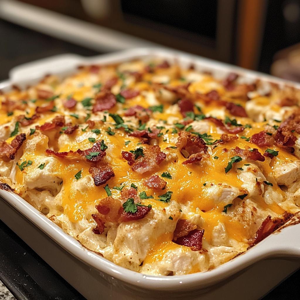 chicken bacon ranch casserole