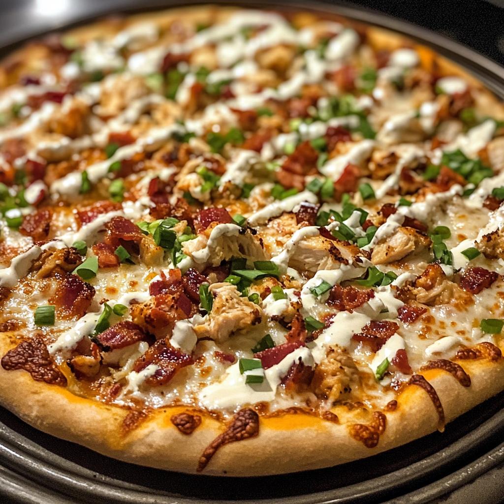 chicken bacon ranch pizza