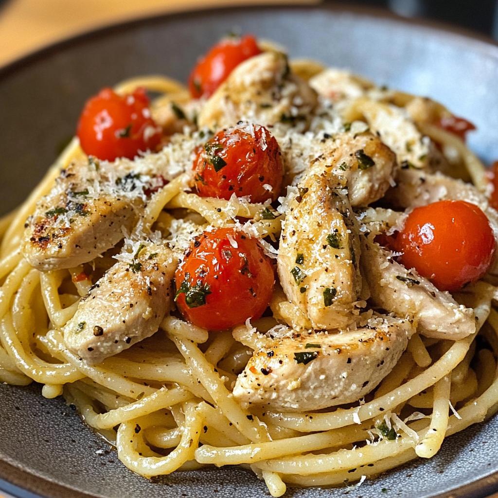 chicken pasta - detail 1