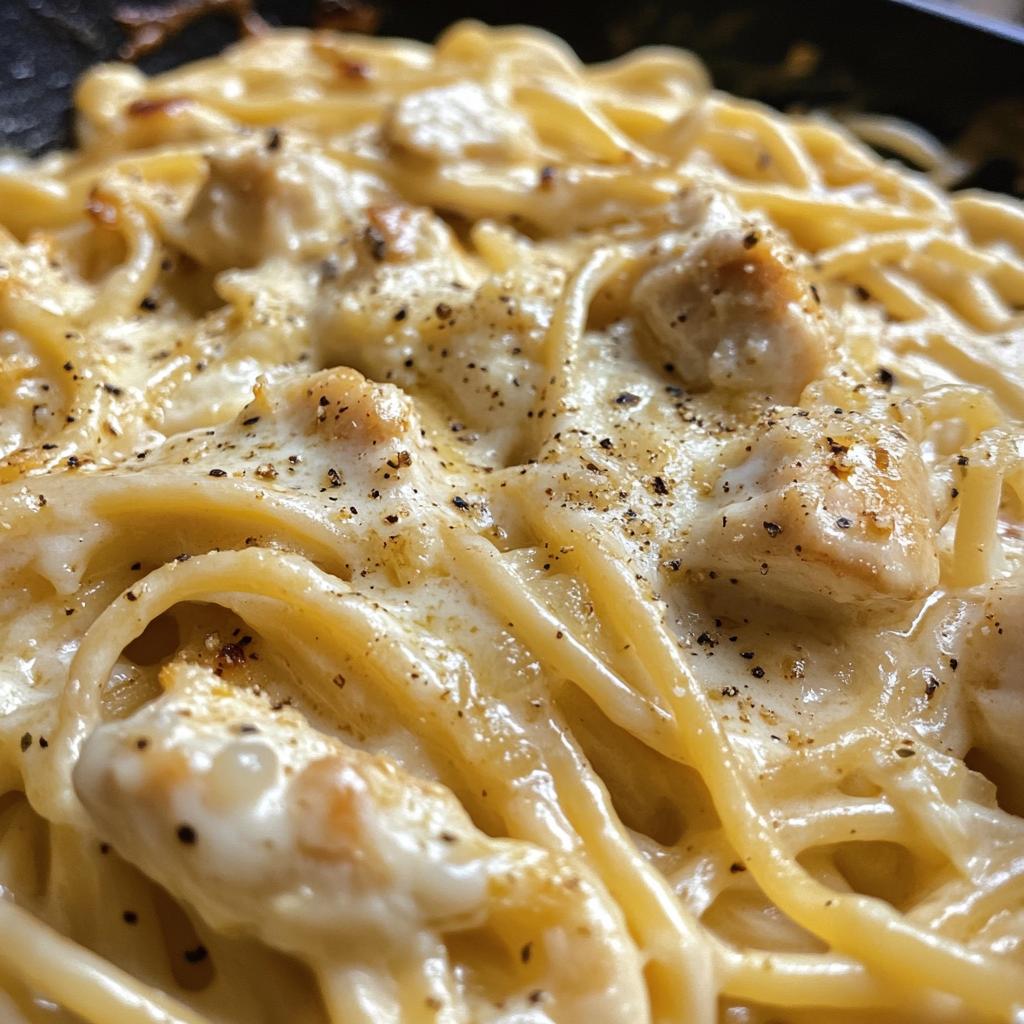 creamy velveeta chicken linguine with mozzarella garlic sauce