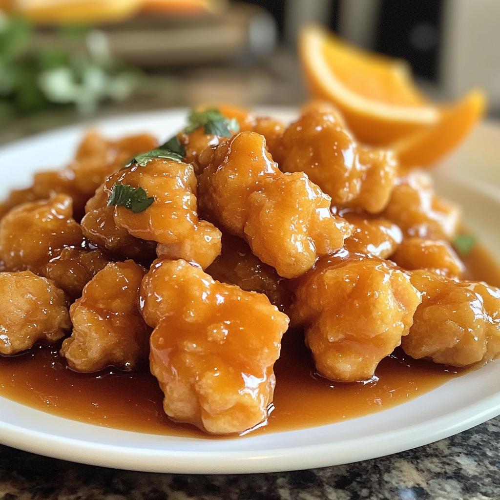 orange chicken - detail 1
