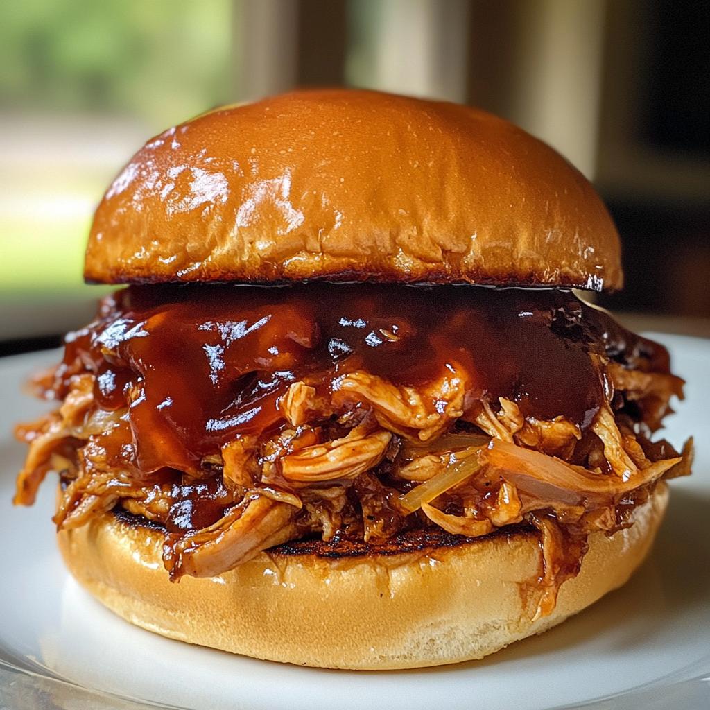 pulled chicken sandwiches
