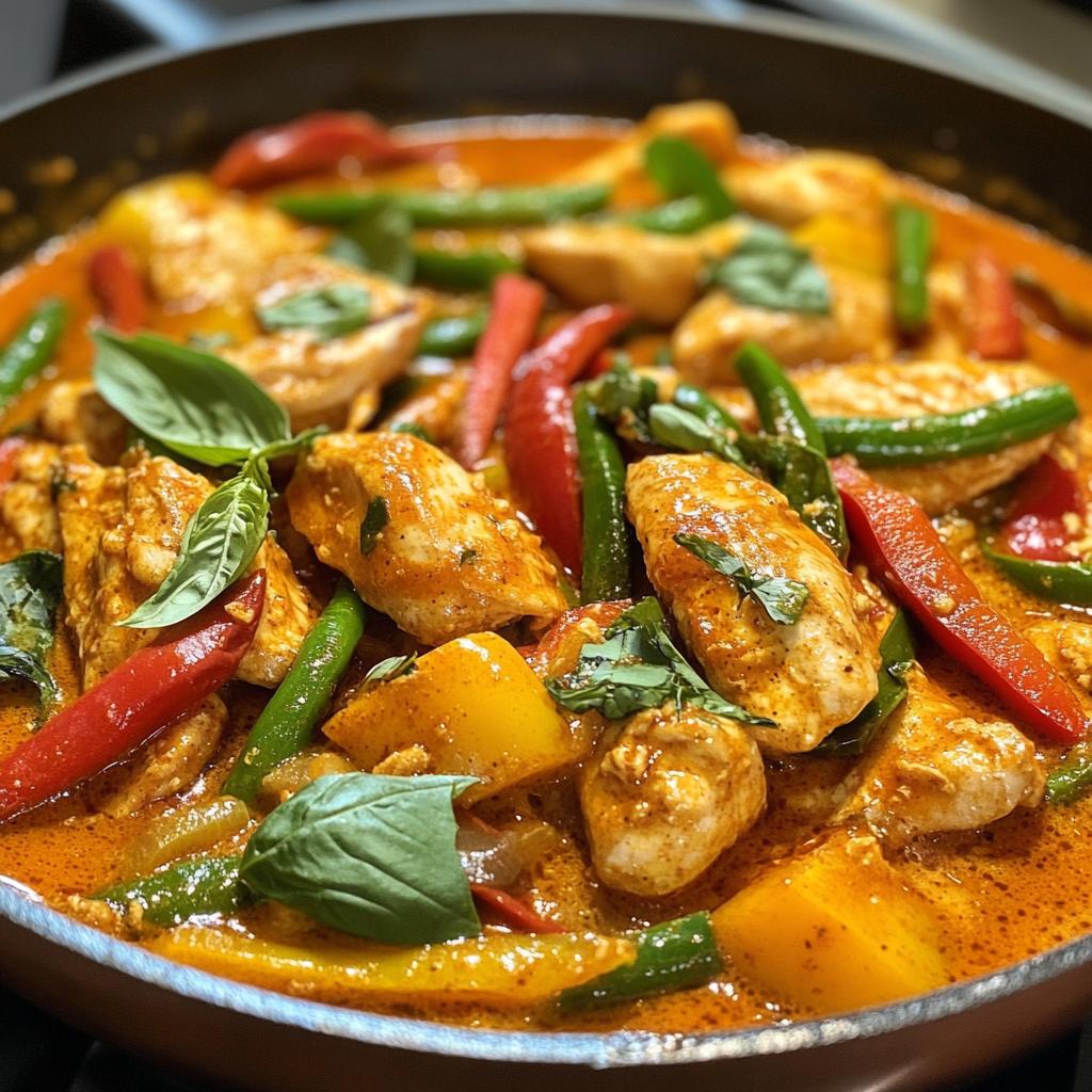 red curry chicken thai