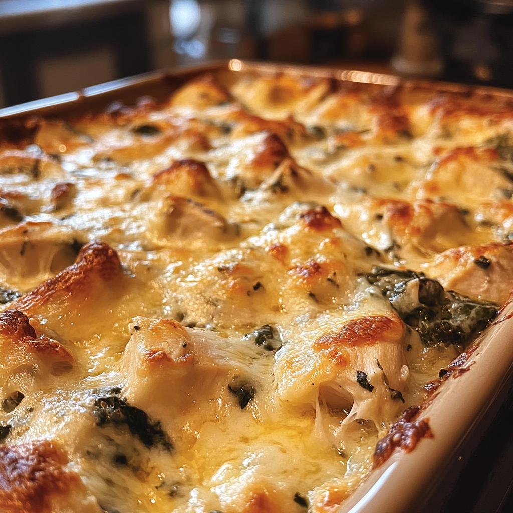 spinach artichoke chicken dip - detail 1