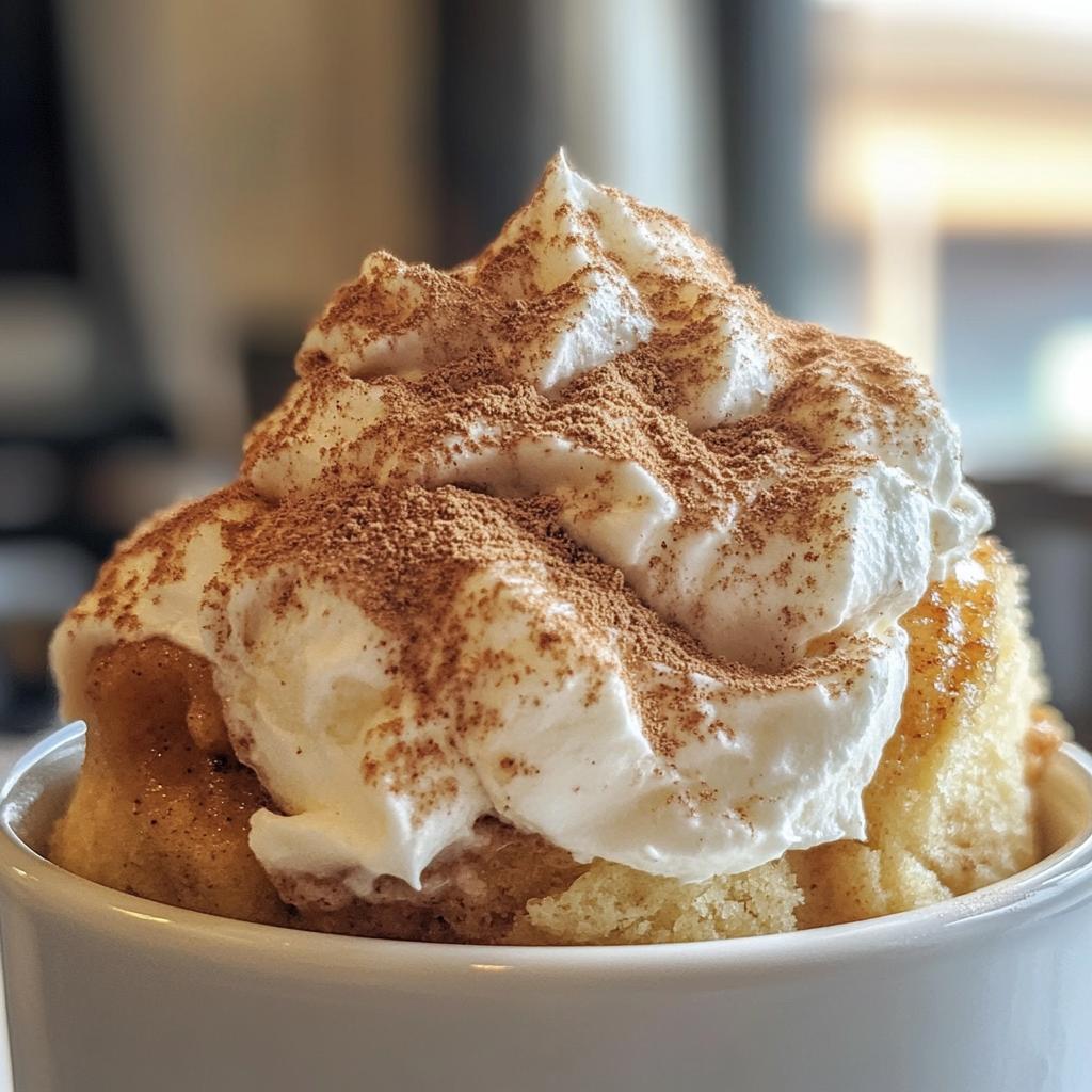 Cinnamon Roll Mug Cake